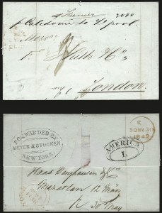 Sale 989, Lot 19, British Postal Agency in New York