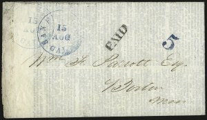 Sale 989, Lot 20, California and Western Mails