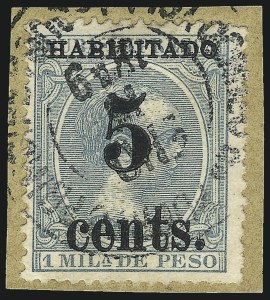 Sale 989, Lot 243, The Dr. Yamil H. Kouri Collection of Cuba Puerto Principe Issues