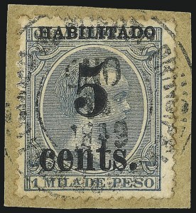 Sale 989, Lot 244, The Dr. Yamil H. Kouri Collection of Cuba Puerto Principe Issues