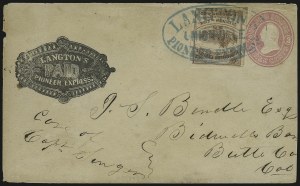 Sale 989, Lot 25, California and Western Mails