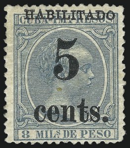 Sale 989, Lot 250, The Dr. Yamil H. Kouri Collection of Cuba Puerto Principe Issues