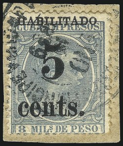 Sale 989, Lot 251, The Dr. Yamil H. Kouri Collection of Cuba Puerto Principe Issues