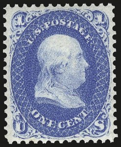 Sale 989, Lot 85, 1861-66 Issue, incl. Encased Postage