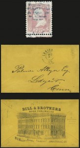 Sale 989, Lot 87, 1861-66 Issue, incl. Encased Postage