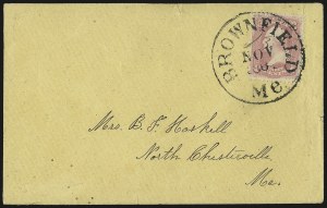 Sale 989, Lot 88, 1861-66 Issue, incl. Encased Postage