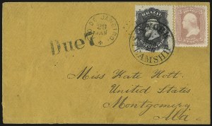 Sale 989, Lot 89, 1861-66 Issue, incl. Encased Postage