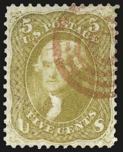 Sale 989, Lot 93, 1861-66 Issue, incl. Encased Postage