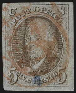 Sale 992, Lot 2008, 1847 Issue (Scott 1-2)