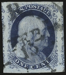 Sale 992, Lot 2030, 1c 1851-56 Issue (Scott 5-9)