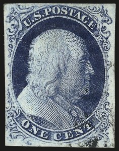 Sale 992, Lot 2035, 1c 1851-56 Issue (Scott 5-9)