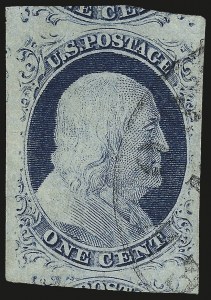 Sale 992, Lot 2040, 1c 1851-56 Issue (Scott 5-9)