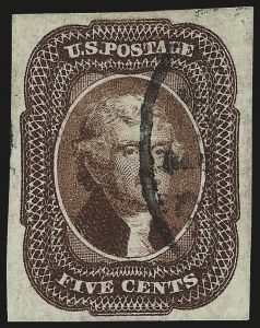 Sale 992, Lot 2046, 3c and 5c 1851-56 Issue (Scott 10-12)