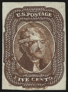 Sale 992, Lot 2050, 3c and 5c 1851-56 Issue (Scott 10-12)