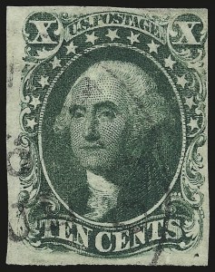 Sale 992, Lot 2060, 10c and 12c 1851-56 Issue (Scott 13-17)