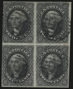Sale 992, Lot 2065, 10c and 12c 1851-56 Issue (Scott 13-17)