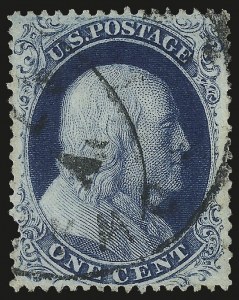 Sale 992, Lot 2073, 1c 1857-60 Issue (Scott 18-24)