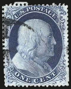 Sale 992, Lot 2075, 1c 1857-60 Issue (Scott 18-24)