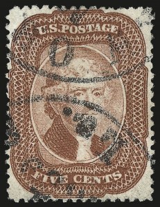 Sale 992, Lot 2084, 3c-5c 1857-60 Issue (Scott 25-30A)
