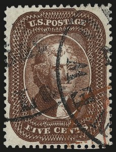 Sale 992, Lot 2087, 3c-5c 1857-60 Issue (Scott 25-30A)