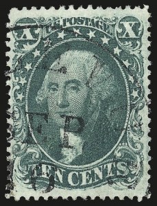 Sale 992, Lot 2091, 10c 1857-60 Issue (Scott 31-35)