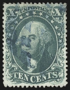 Sale 992, Lot 2092, 10c 1857-60 Issue (Scott 31-35)