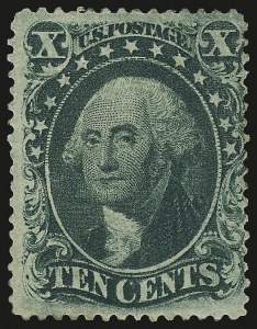 Sale 992, Lot 2094, 10c 1857-60 Issue (Scott 31-35)