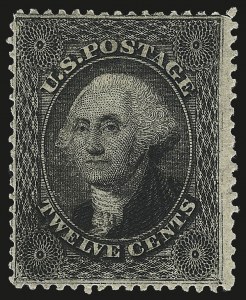 Sale 992, Lot 2102, 12c-90c 1857-60 Issue (Scott 36-39)