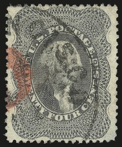Sale 992, Lot 2104, 12c-90c 1857-60 Issue (Scott 36-39)