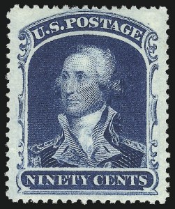 Sale 992, Lot 2106, 12c-90c 1857-60 Issue (Scott 36-39)