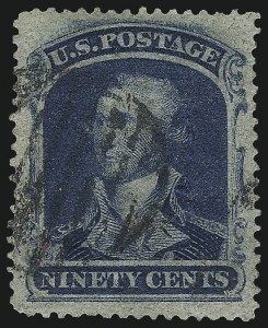 Sale 992, Lot 2108, 12c-90c 1857-60 Issue (Scott 36-39)