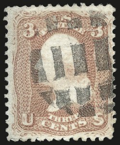 Sale 992, Lot 2142, 1867 Experimental Grills (A-Z, Scott 79-85E)