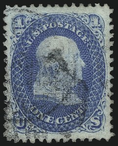Sale 992, Lot 2149, 1867-68 Grilled Issue (E Grill - Scott 86-91)