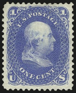 Sale 992, Lot 2166, 1875 Re-Issue of 1861-66 Issue (Scott 102-111)