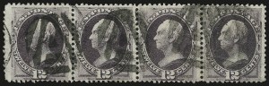 Sale 992, Lot 2228, 1870-71 National Bank Note Co. Ungrilled Issue (Scott 145-155)