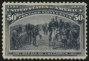 Sale Number 992, Lot Number 2302, 1893 Columbian Issue (10c thru $1.00, Scott 237-241) Sale Number 992, Lot Number 2302, 1893 Columbian Issue (10c thru $1.00, Scott 237-241)
