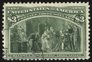 Sale 992, Lot 2316, 1893 Columbian Issue (10c thru $1.00, Scott 237-241)