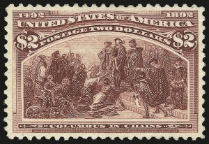 Sale 992, Lot 2317, 1893 Columbian Issue ($2.00 thru $5.00, Scott 242-245)