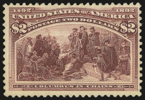 Sale 992, Lot 2319, 1893 Columbian Issue ($2.00 thru $5.00, Scott 242-245), $2.00 Columbian (242) Sale 992, Lot 2319, 1893 Columbian Issue ($2.00 thru $5.00, Scott 242-245)
