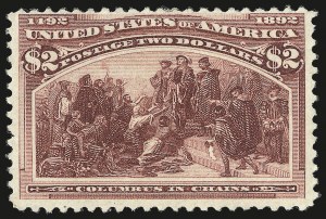Sale 992, Lot 2320, 1893 Columbian Issue ($2.00 thru $5.00, Scott 242-245), $2.00 Columbian (242) Sale 992, Lot 2320, 1893 Columbian Issue ($2.00 thru $5.00, Scott 242-245)