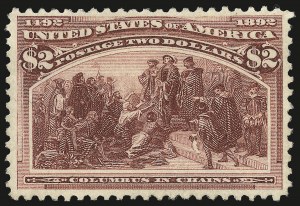 Sale 992, Lot 2322, 1893 Columbian Issue ($2.00 thru $5.00, Scott 242-245)