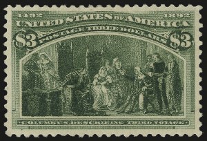 Sale 992, Lot 2328, 1893 Columbian Issue ($2.00 thru $5.00, Scott 242-245)