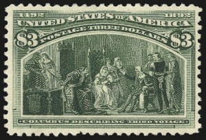 Sale 992, Lot 2330, 1893 Columbian Issue ($2.00 thru $5.00, Scott 242-245)