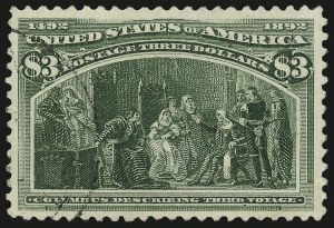 Sale 992, Lot 2332, 1893 Columbian Issue ($2.00 thru $5.00, Scott 242-245)