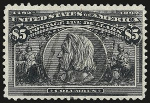 Sale 992, Lot 2346, 1893 Columbian Issue ($2.00 thru $5.00, Scott 242-245)