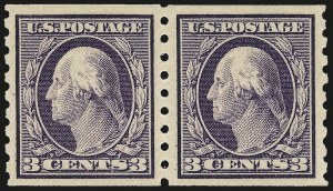 Sale 992, Lot 2454, 1910-13 Washington-Franklin Issue (Scott 374-396)
