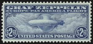 Sale 992, Lot 2590, Air Post Graf Zeppelin Issue (Scott C13-C15)