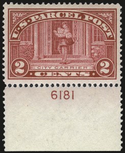 Sale 992, Lot 2660, Parcel Post, Carriers (Q, JQ, LO, L)