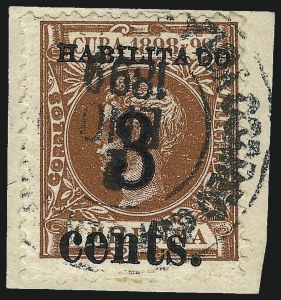 Sale 992, Lot 2706, The Dr. Yamil H. Kouri Collection of Cuba Puerto Principe Issues (First Printing)
