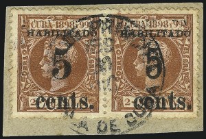 Sale 992, Lot 2713, The Dr. Yamil H. Kouri Collection of Cuba Puerto Principe Issues (First Printing)